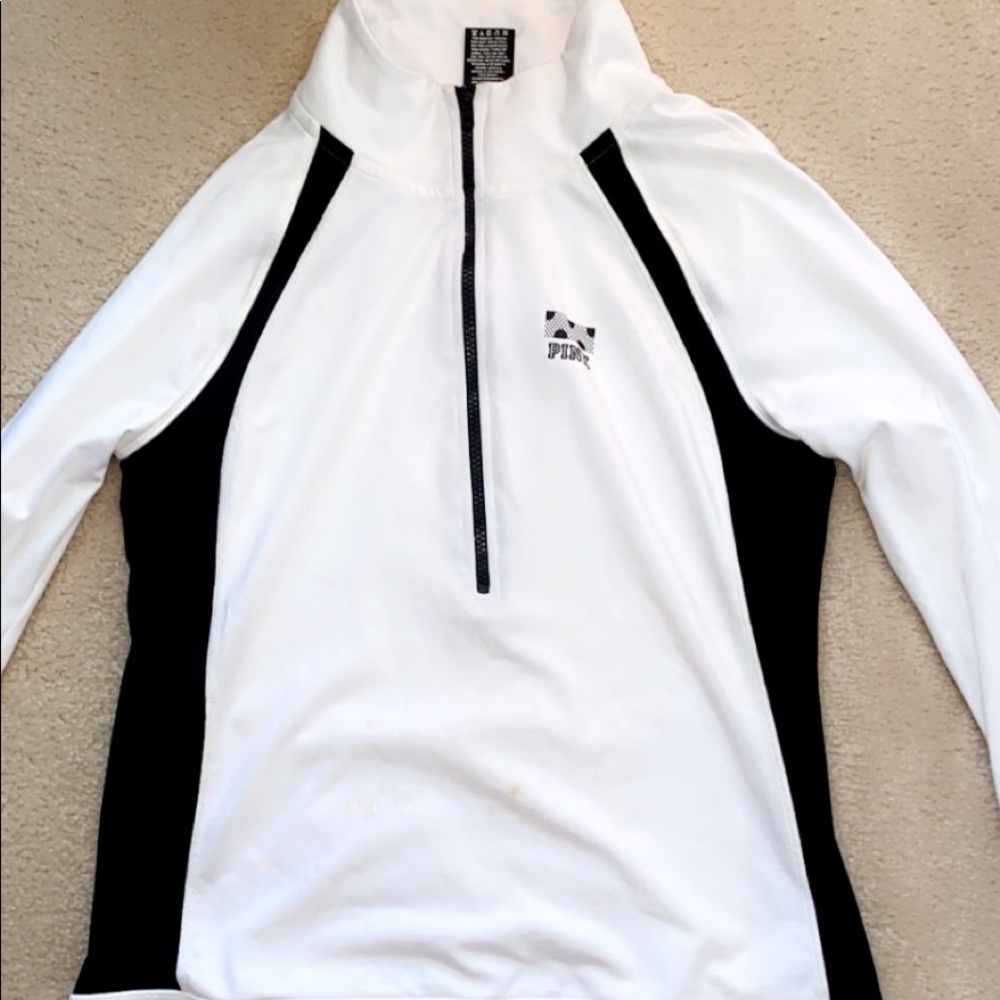 VS Pink White Pullover, Active Wear